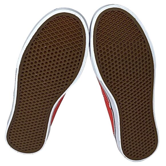 Vans Authentic Women’s Hot Coral/True White Shoe Size 5 New - Picture 6 of 8